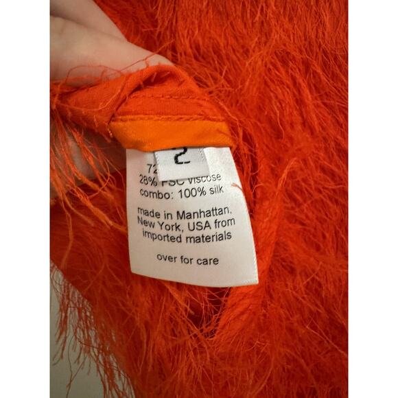 Rachel Comey Bacchus Top in Orange Size XS(2) NWT MSRP: $450 - Picture 6 of 6